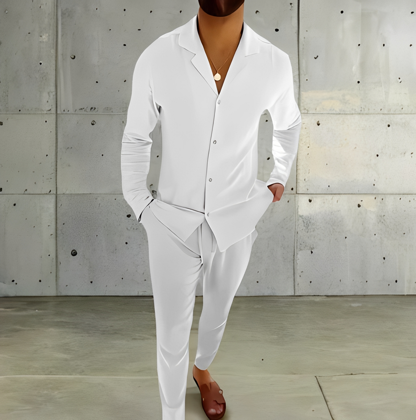 Männer Sommeranzug Modern Slim Fit