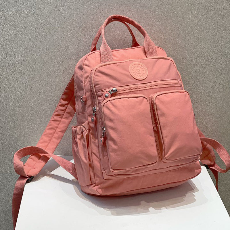 Wasserdichter Damen Rucksack Leicht Nylon Schwarz