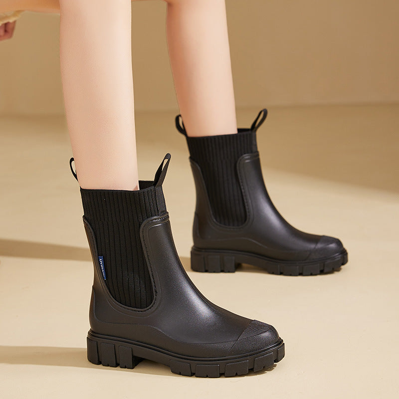 Wasserdichte Gummistiefel Antirutsch Regenstiefel Damen Herren