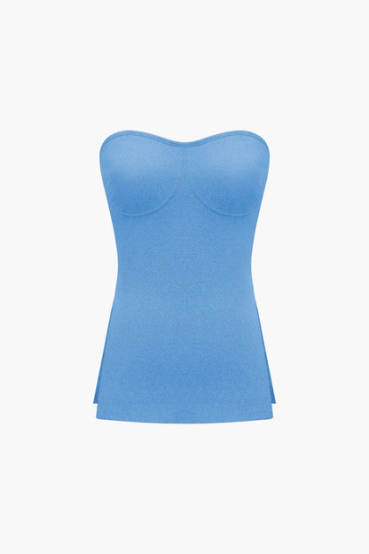 Elegantes Zweiteiler Set mit Bustier Top und Shorts Damen