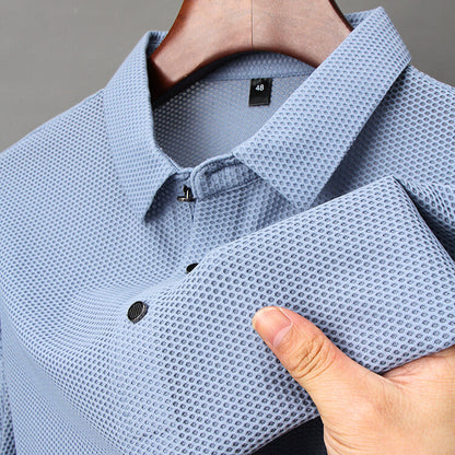Elegantes Seiden Poloshirt Herren Qualität