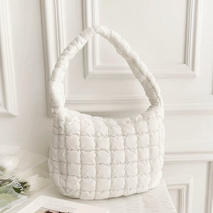 Frauen Schultertasche Plissiert Elegante Damenhandtasche