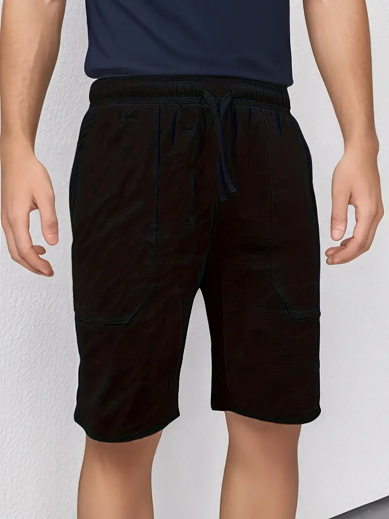 Herren Kurze Hose Leinen Bequem Sommer