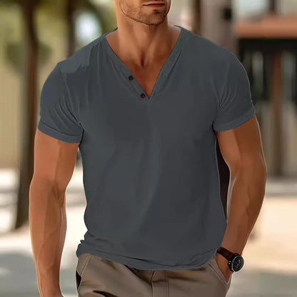 Damen T-Shirt Leicht Sportlich V-Ausschnitt
