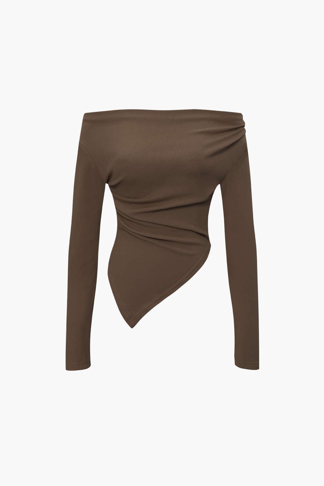 Elegantes Damen Zweiteiler Set Asymmetrisch mit Weiten Hosen