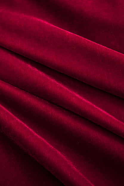 Elegantes Samt-Top mit Plisseerock Damen Oberteil