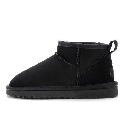 WinterLuxe Damen Boots schwarz gefüttert mit Profilsohle
