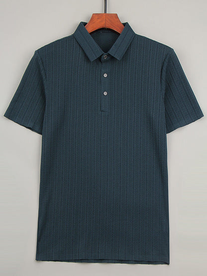 Seiden Poloshirt Herren Elegantes Premium-Qualität