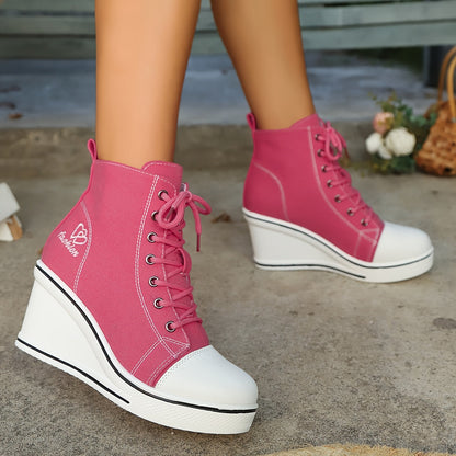 Stiefeletten Damen Einfach Liebesmotiv Sneaker - BerlinGlamour
