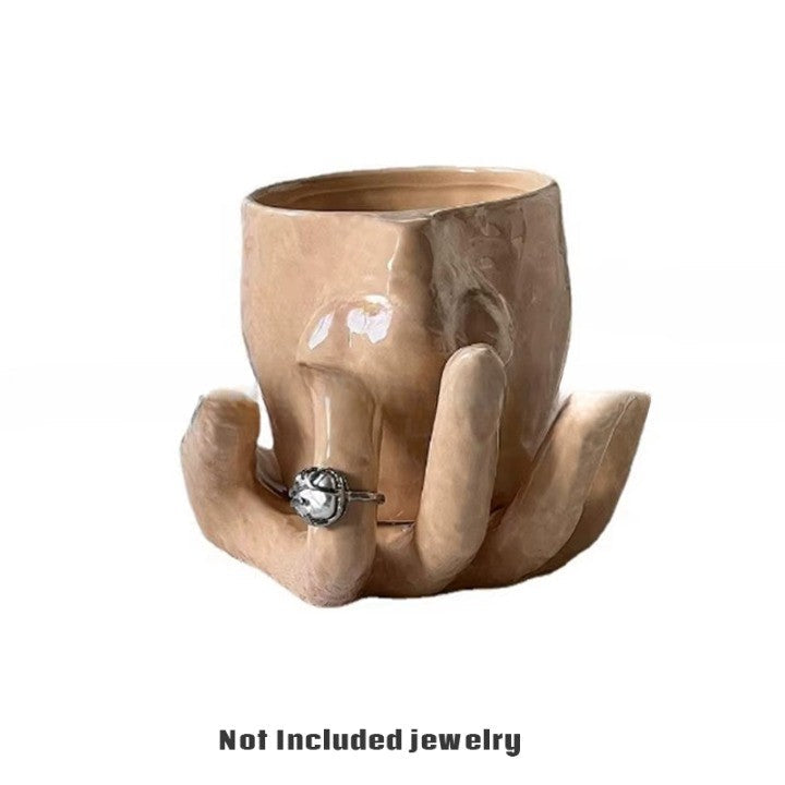 Einzigartiger Kaffeebecher Handbemalt Kunstkeramik