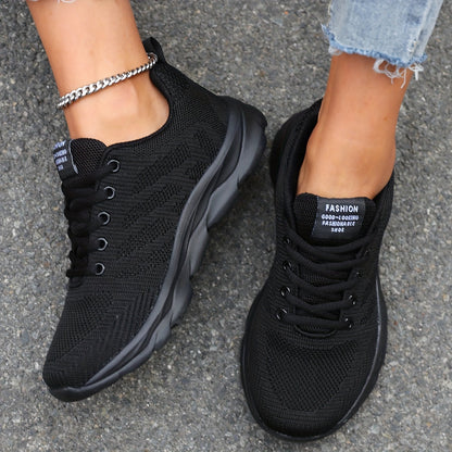 Damensneaker Atmungsaktiv Gestrickt Bequem