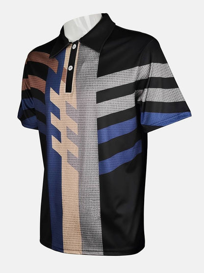 Herren Polo Shirt Vintage Style Lässig