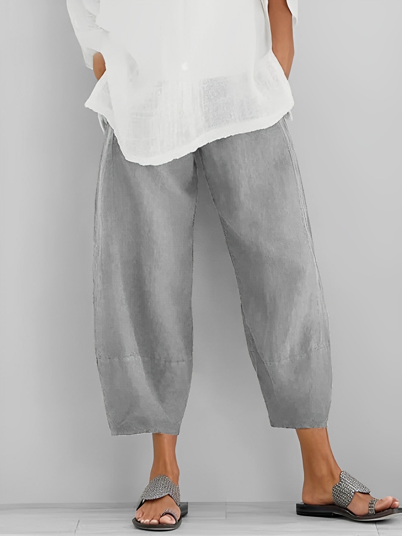 Bequeme Leinenhose Lässig Sommer