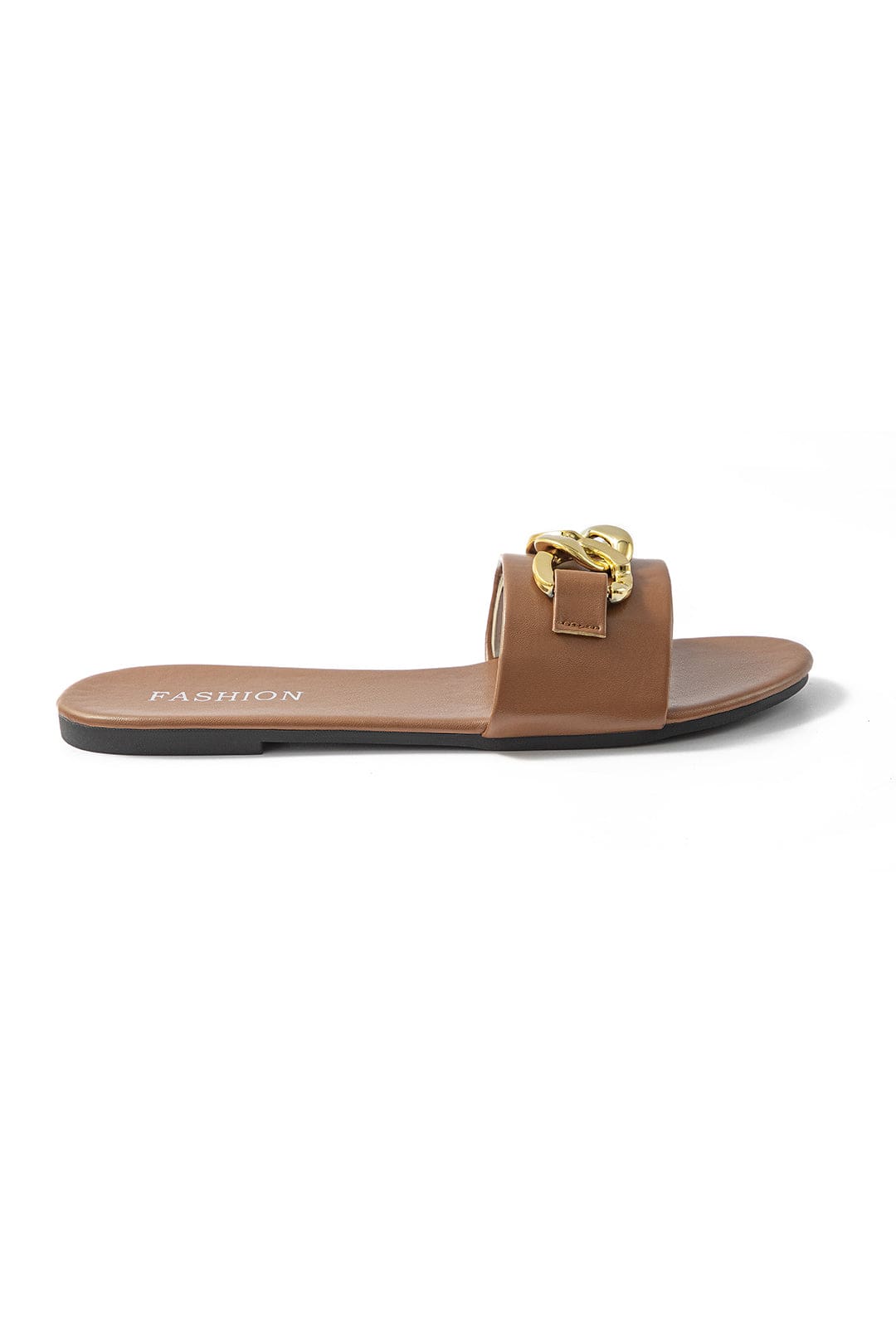 Sommer Slides Gold Kette Elegante Sandalen