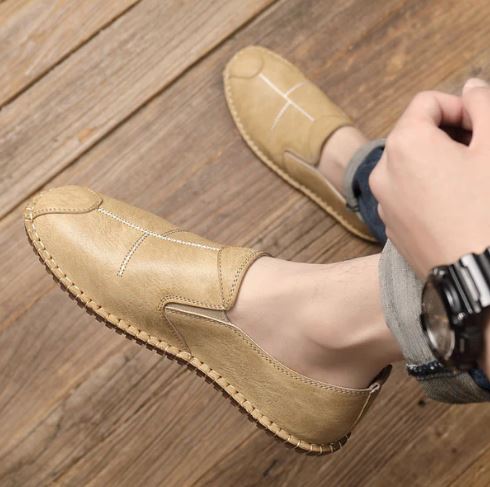 Herren Slipper PU Leder Warm Bequem
