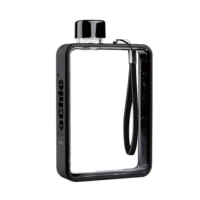 Wasserflasche Flach Transparent BPA-frei
