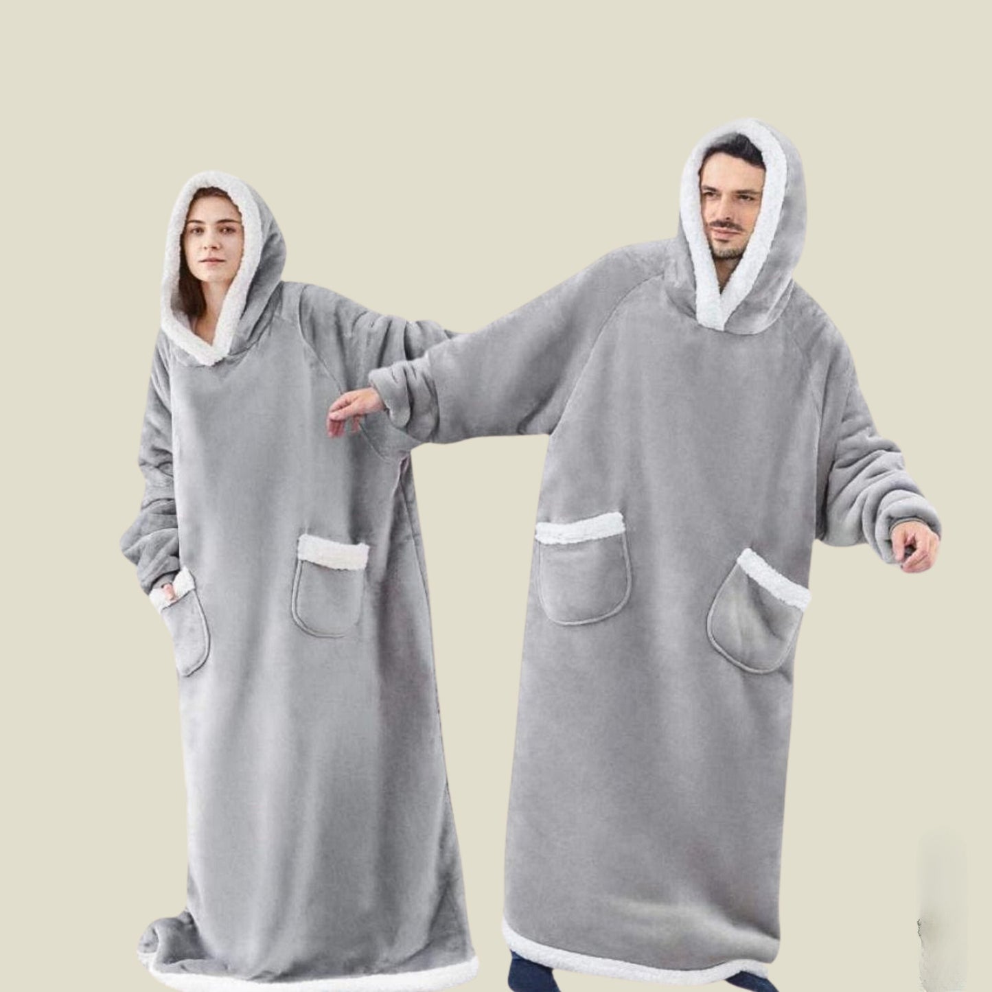 Kuschelige Kapuzendecke für Damen und Herren – Ray