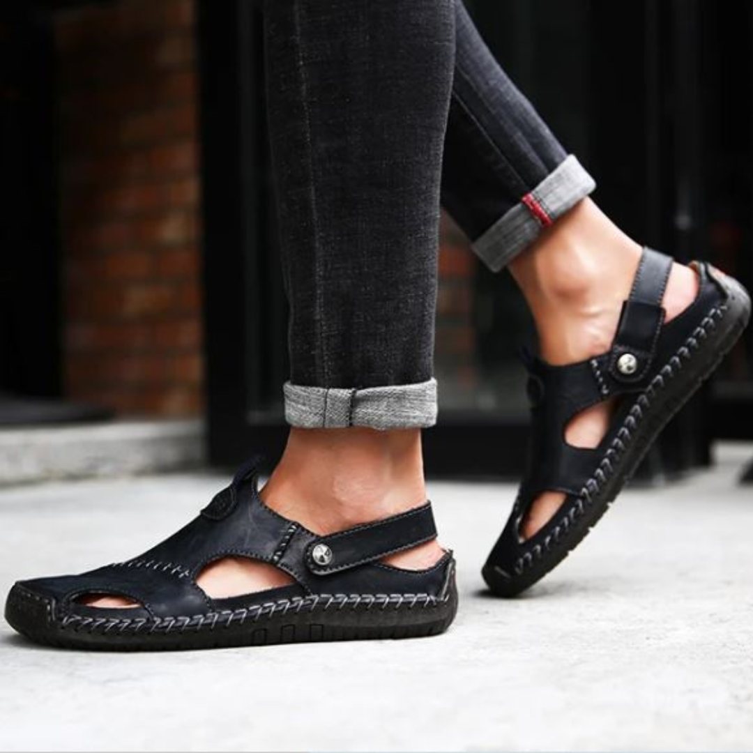 Elegante Leder Sandalen Damen