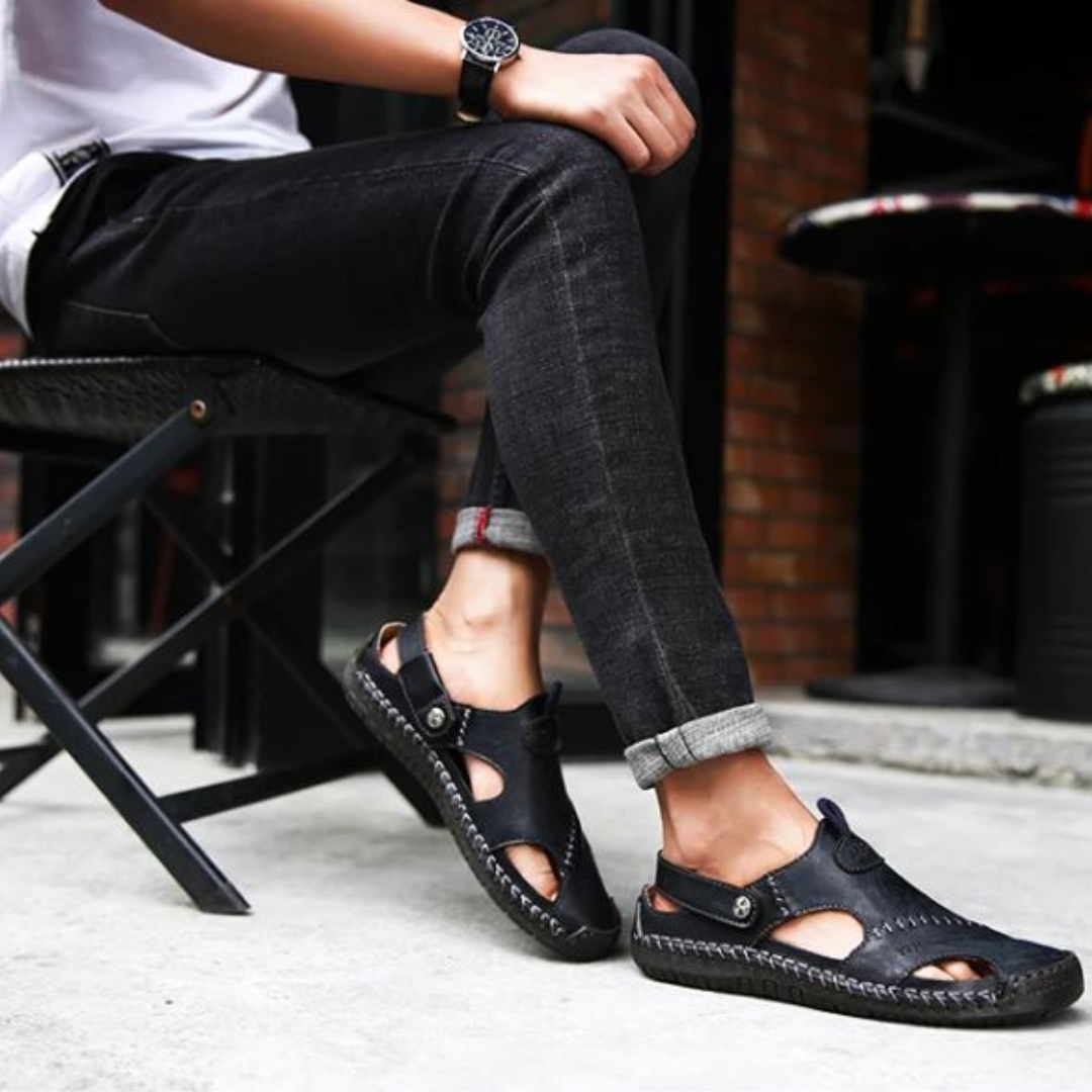 Elegante Leder Sandalen Damen