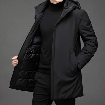 Herren Winterjacke Langarm Warm Isoliert