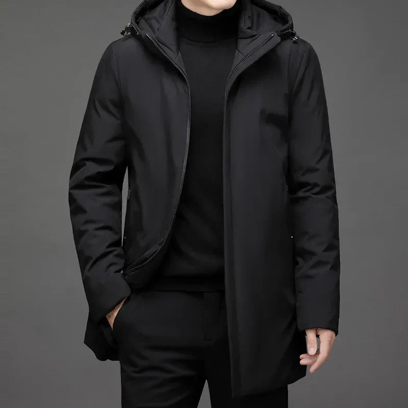 Herren Winterjacke Langarm Warm Isoliert