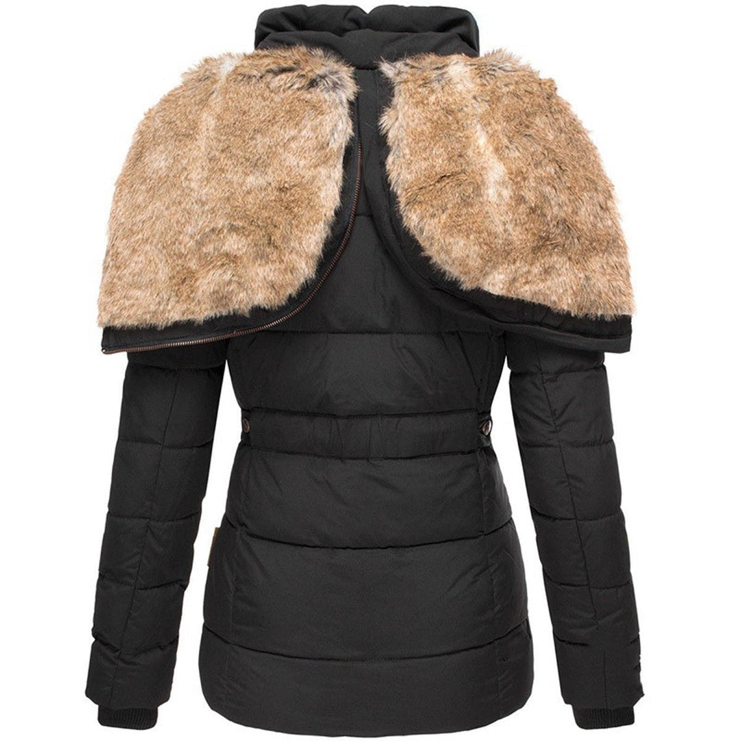 Damen Winterjacke Taillierte Kapuze Warm