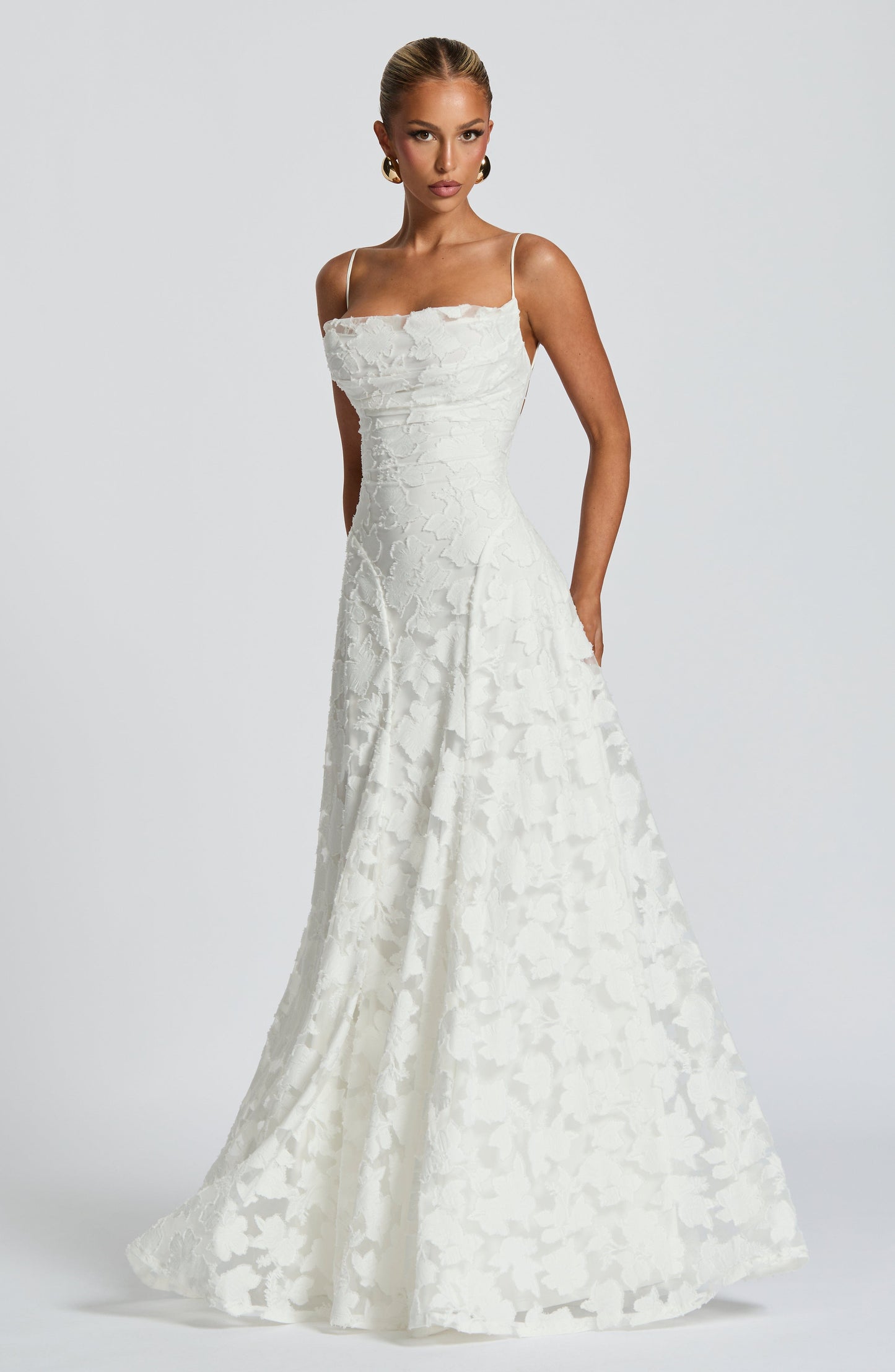 Sommer Maxikleid Rückenausschnitt Blumenmuster