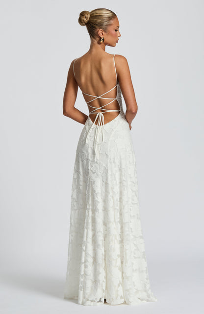 Sommer Maxikleid Rückenausschnitt Blumenmuster