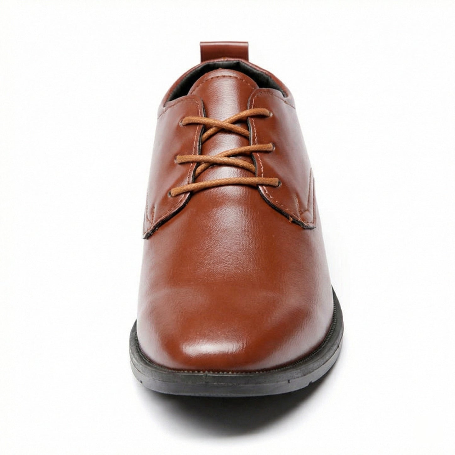 Herren Leder Schnürschuhe Elegante Rutschfeste Sohle Schwarze Schuhe