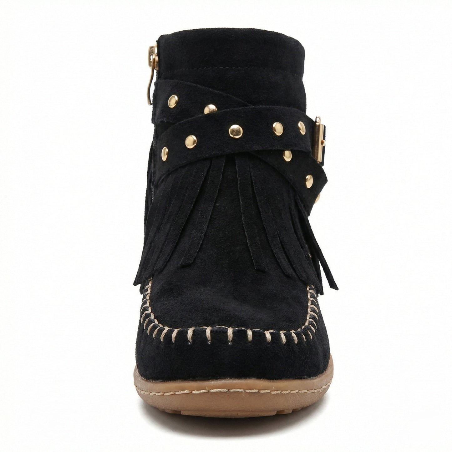 Warme Knöchelschuhe Fransen Schuhe Frauen Stil