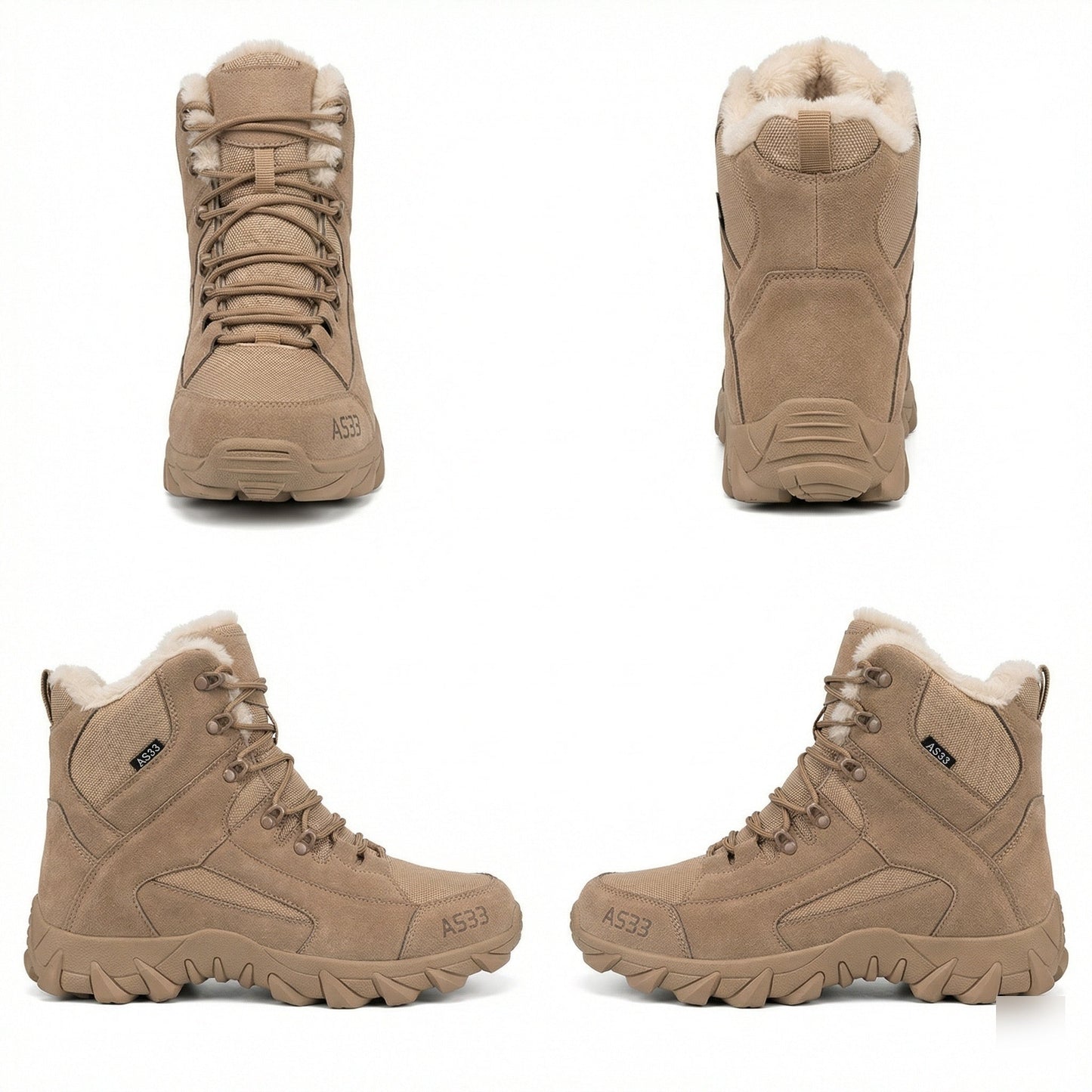 Herren Wanderstiefel Winter Warm Isoliert Rutschfest