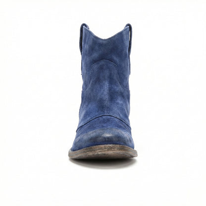 Western Stiefel Damen Kurz Wildleder Knöchelstiefel