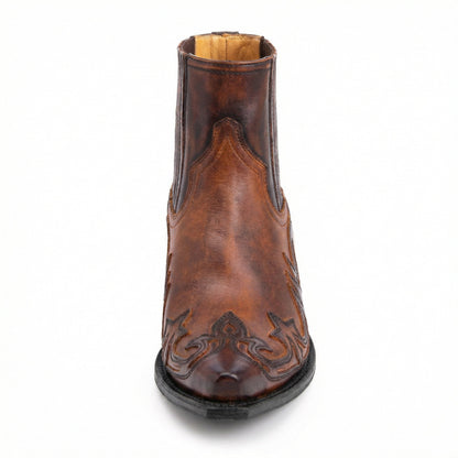 Cowboystiefel Damen Leder Stiefel Robust Westernstil