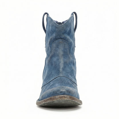 Western Stiefel Damen Kurz Wildleder Knöchelstiefel