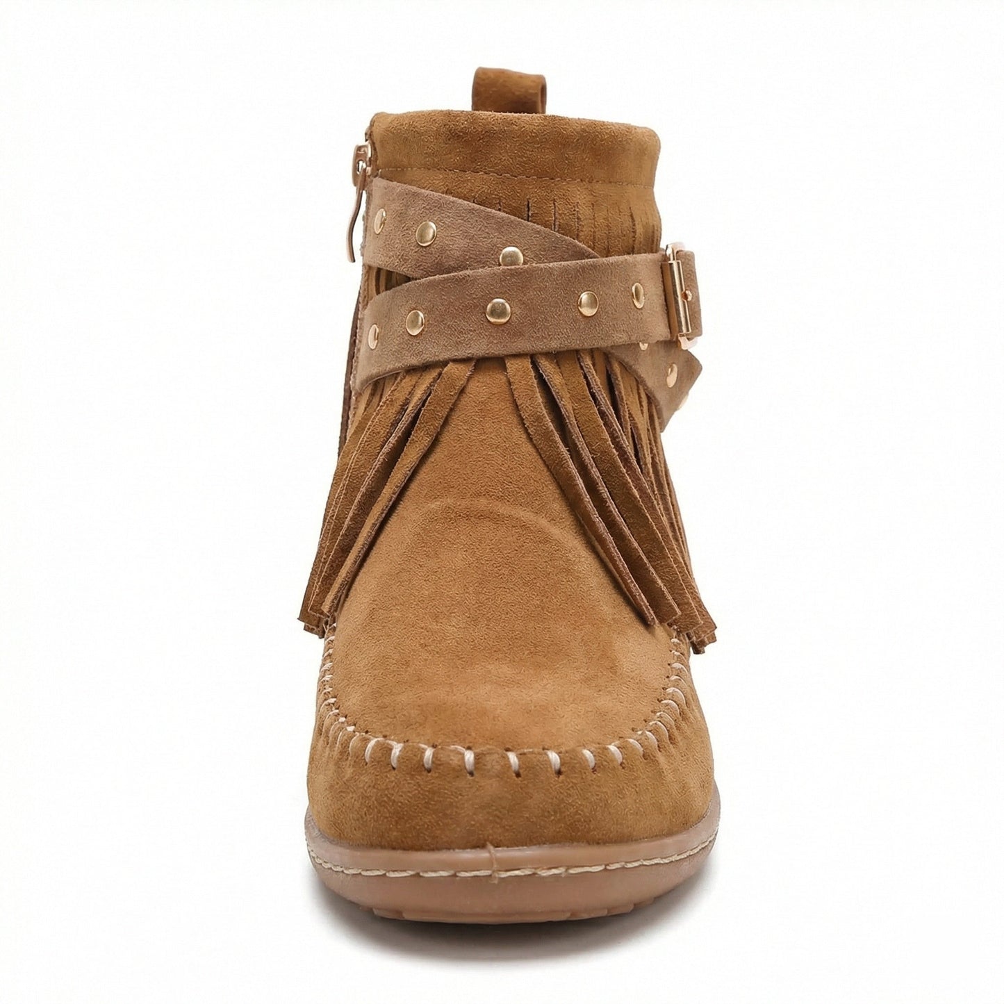 Warme Knöchelschuhe Fransen Schuhe Frauen Stil