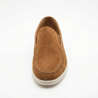 Herren Halbschuhe Stylisch Braun Lederschuhe