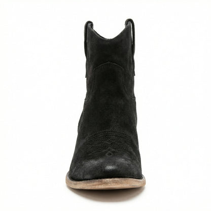 Western Stiefel Damen Kurz Wildleder Knöchelstiefel