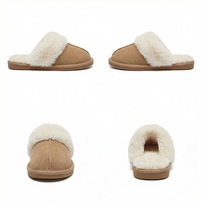 Damenschuhe Hausschuhe Warm Fell Winter