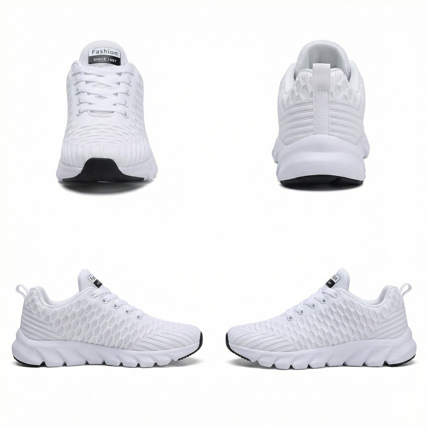 Strick Schuhe Atmungsaktiv Flexibel Damen Sneaker