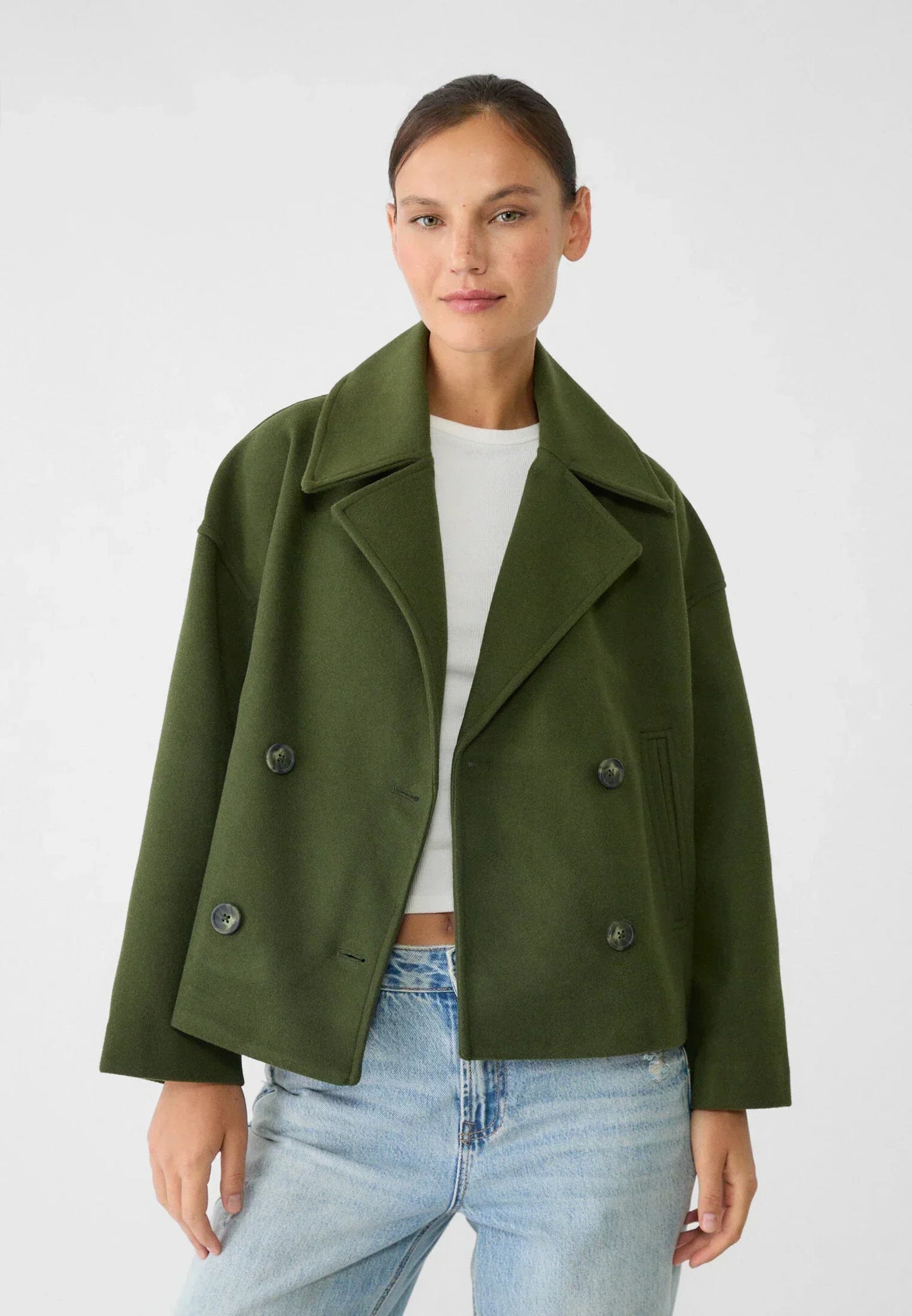 Kurzjacke Damen Klassisch Slim Fit