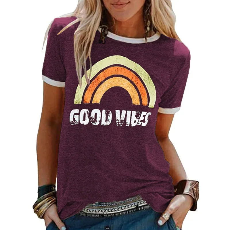 Trendy Good Vibes T-Shirt Berlin Style