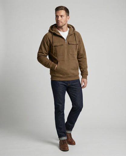 Männer Hoodie Klassisch Vieltaschen Bequem
