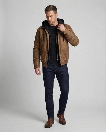Wasserdichte Herren Outdoor-Jacke mit Kapuze