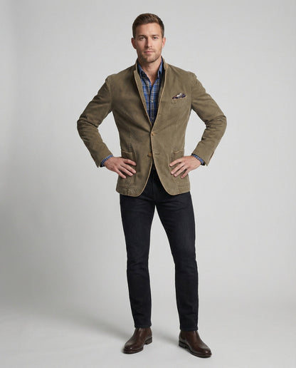 Herren Blazer Cord Modern Slimfit - BerlinGlamour