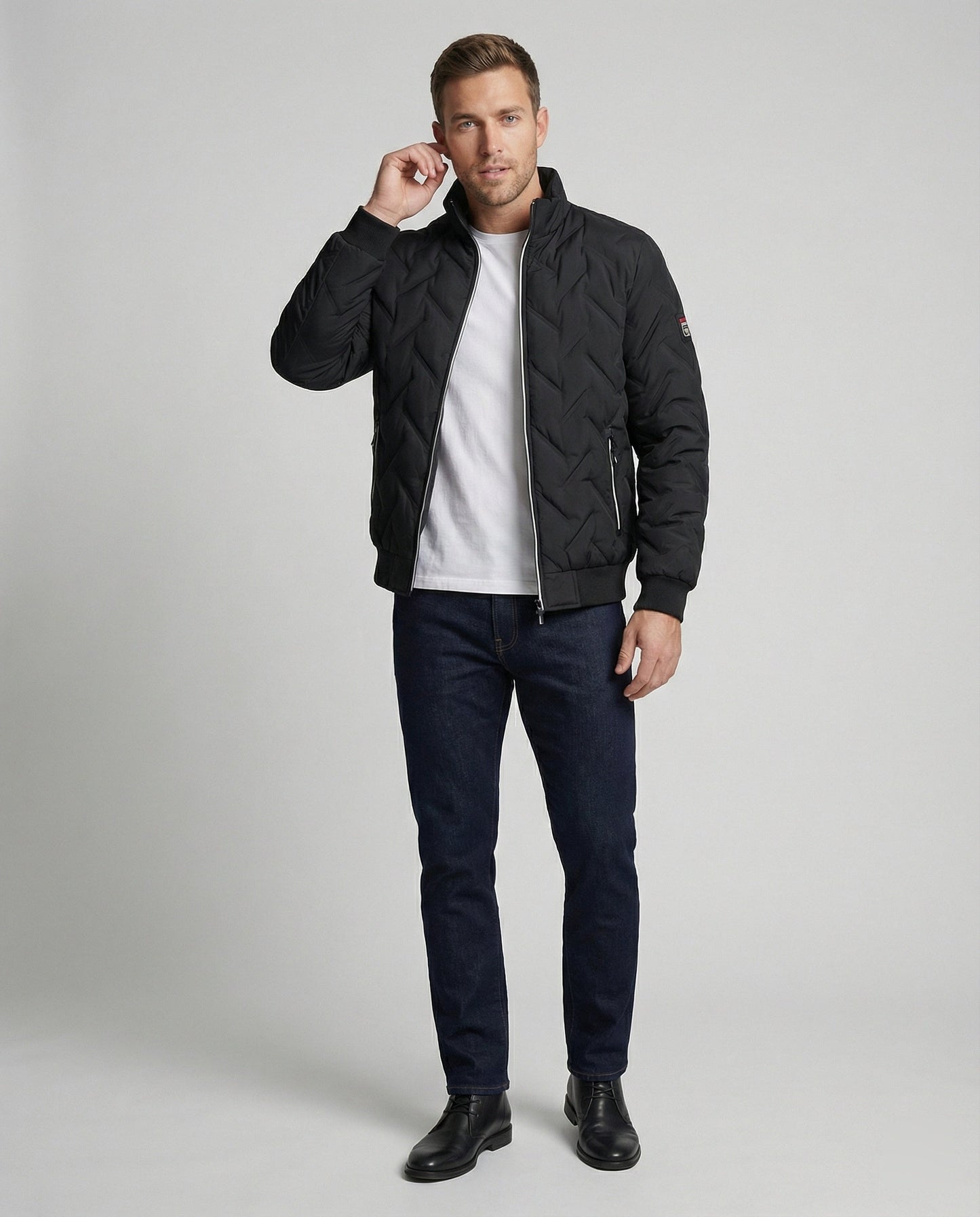 Herren Winterjacke Wattierte Isolierung Warm
