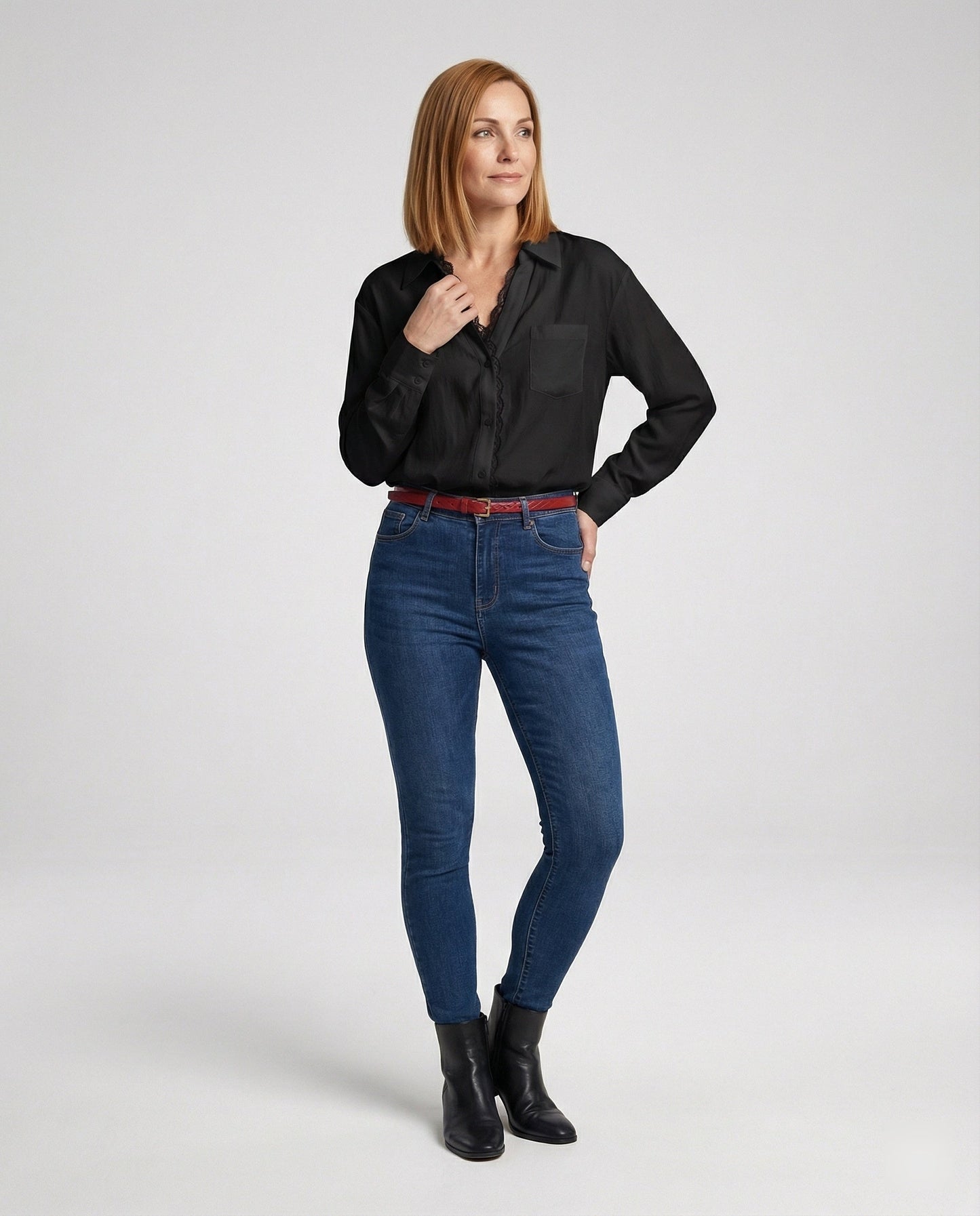 Damenbluse Spitze Elegant Frauenbluse