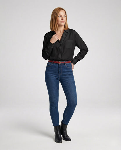 Damenbluse Spitze Elegant Frauenbluse