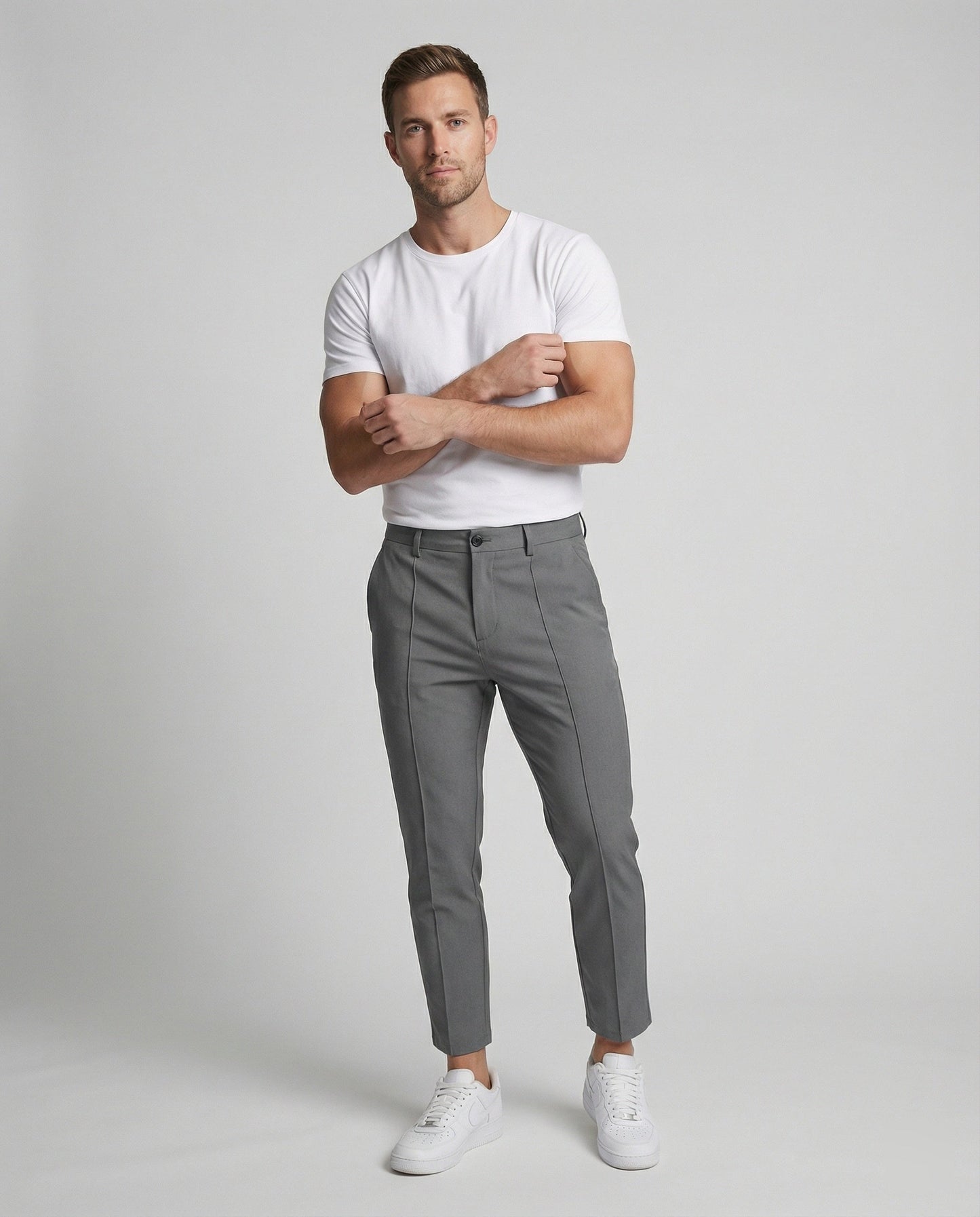 Herren Chino Hose Bequem Elegant Slimfit