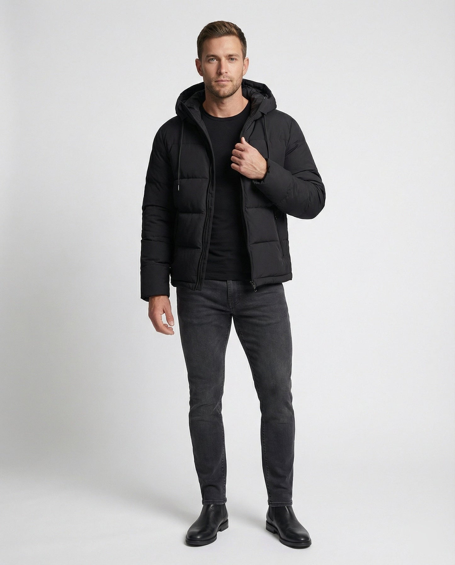 Herren Winterjacke Warm Puffer Isolierung