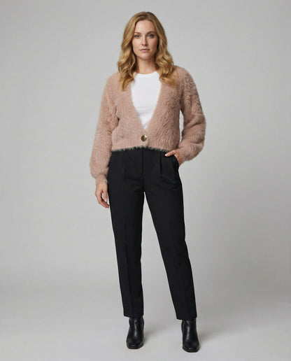 Weiche Strickjacke Damen Oversized Flauschig